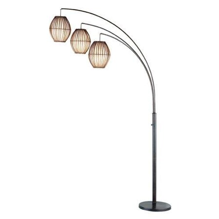 Homeroots Bronze Metal Arc Lamp45 x 12.5 x 82 in. 372651